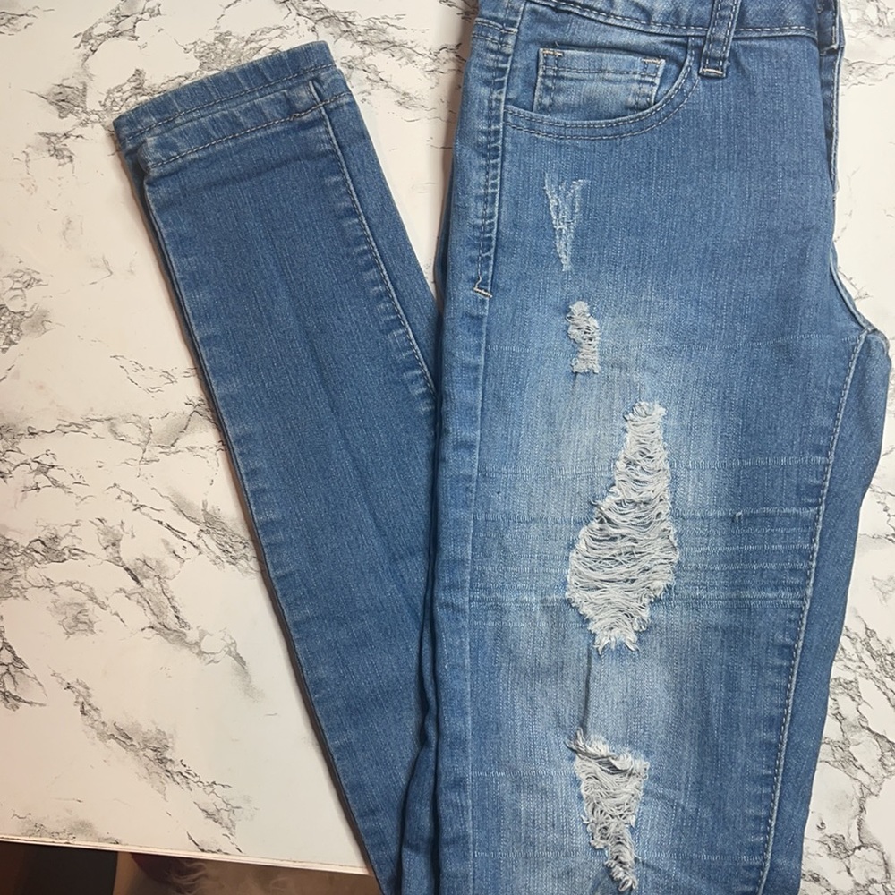 Wax jeans jegging stretch